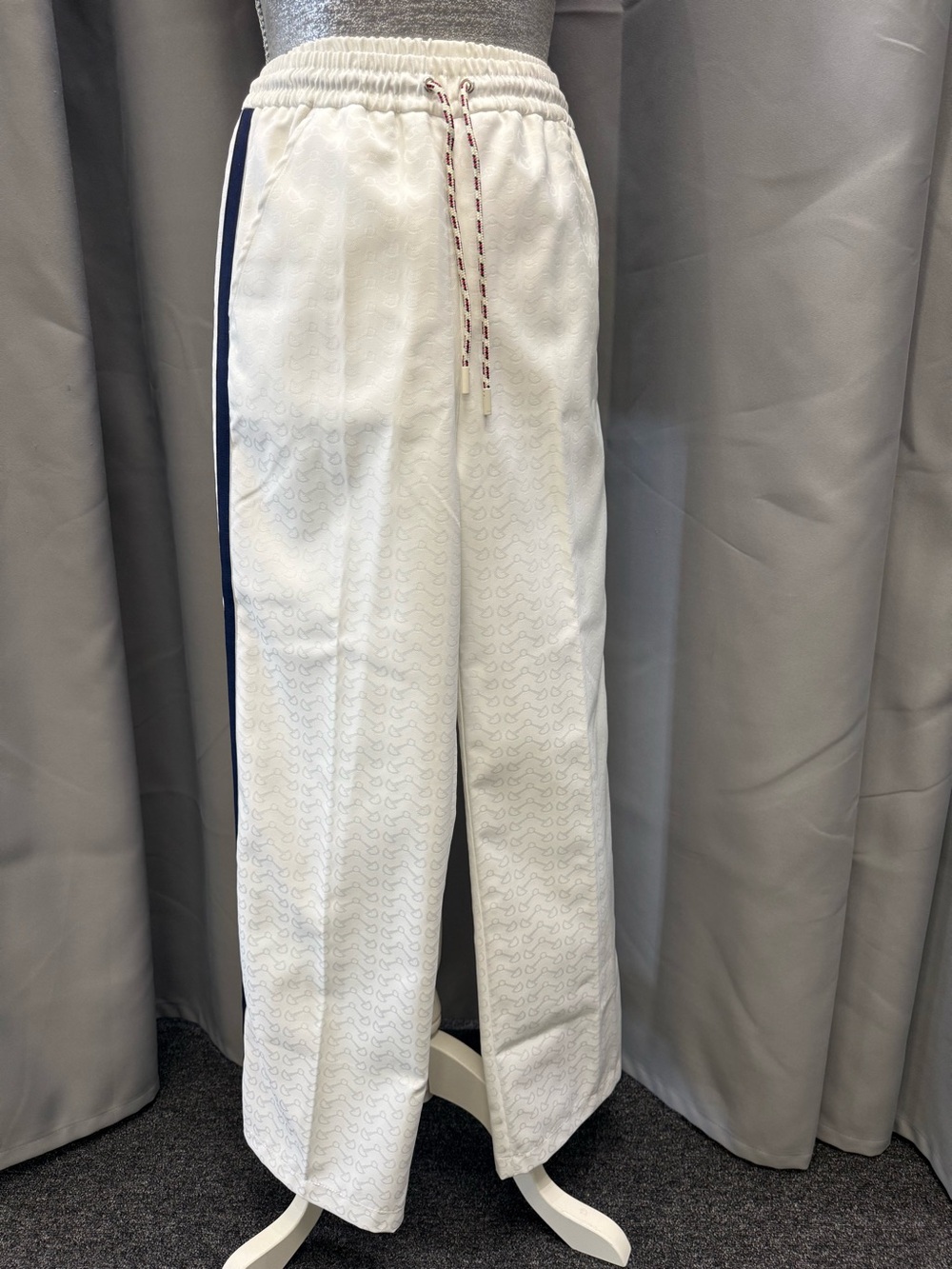 Gucci Red & Blue Stripe Joggers w Horsebit print Pant